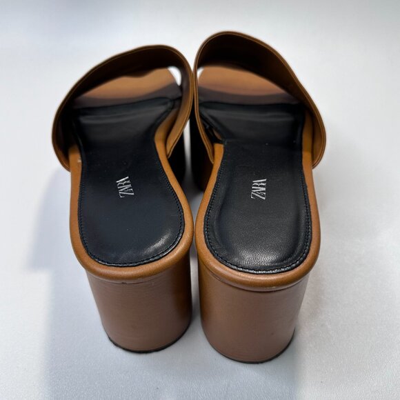 Zara Chunky High Heeled Platform Sandals - Picture 4 of 13